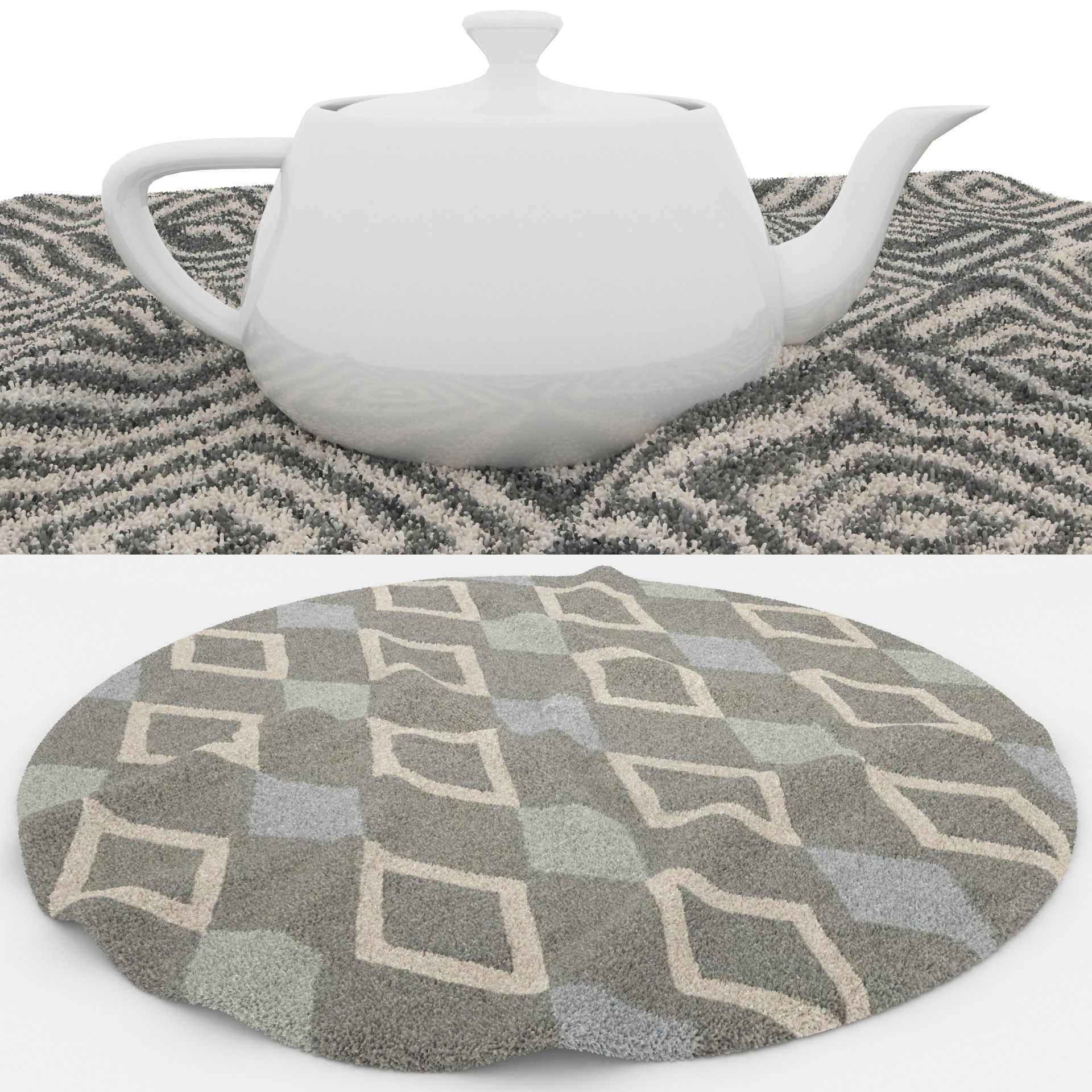 Rugs No 597 Low-poly 3D model_1