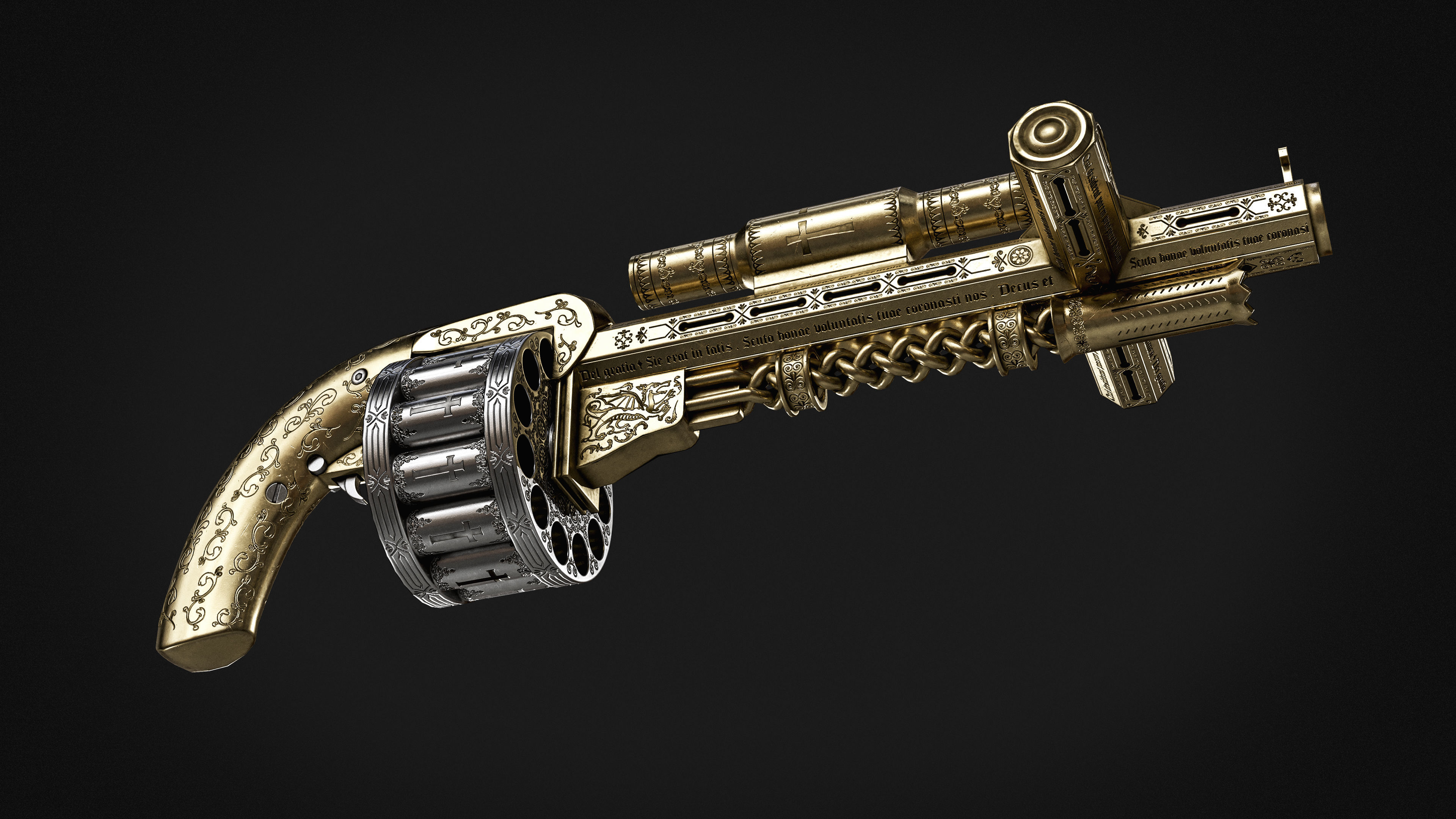 Holy Rifle Deviantart 3D model Constantine - Holy Shotgun VR / AR / low-poly | CGTrader