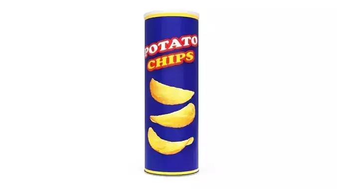 Potato Chip Can tin pack packet packaging