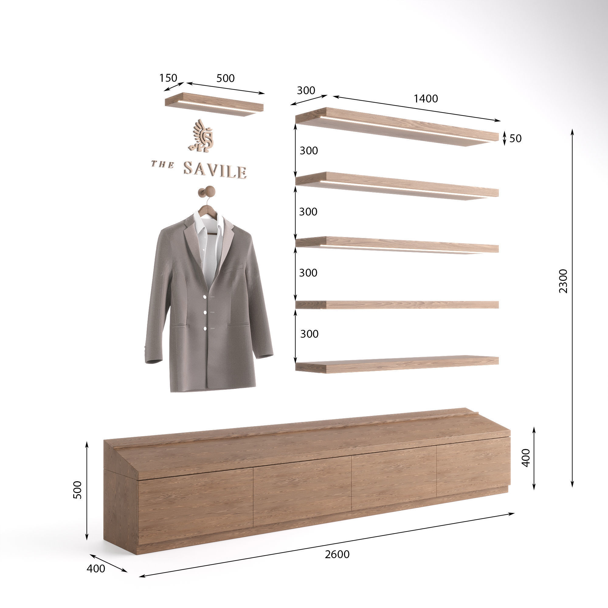 Suit Store 3D model_5