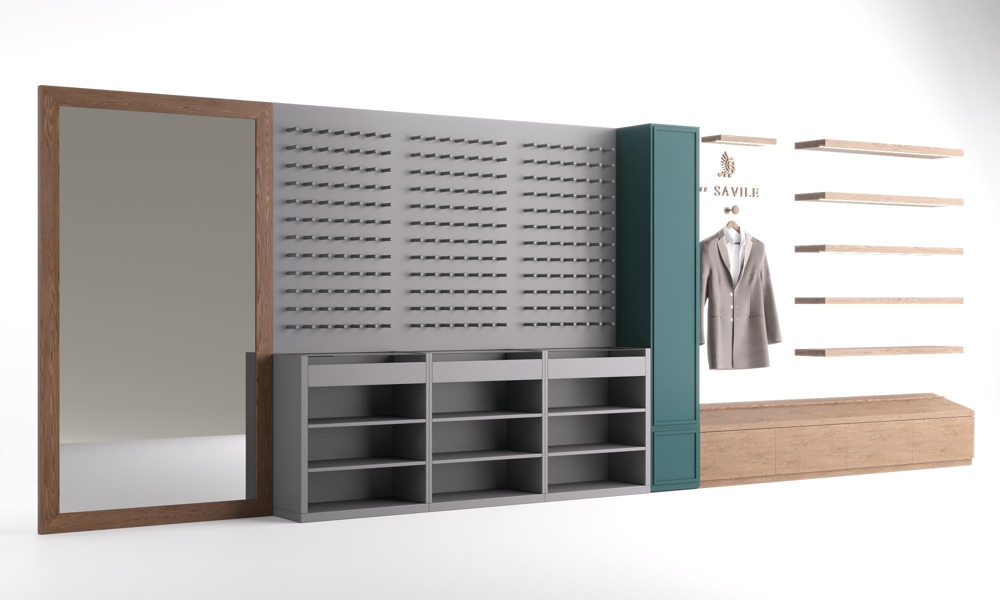 Suit Store 3D model_1