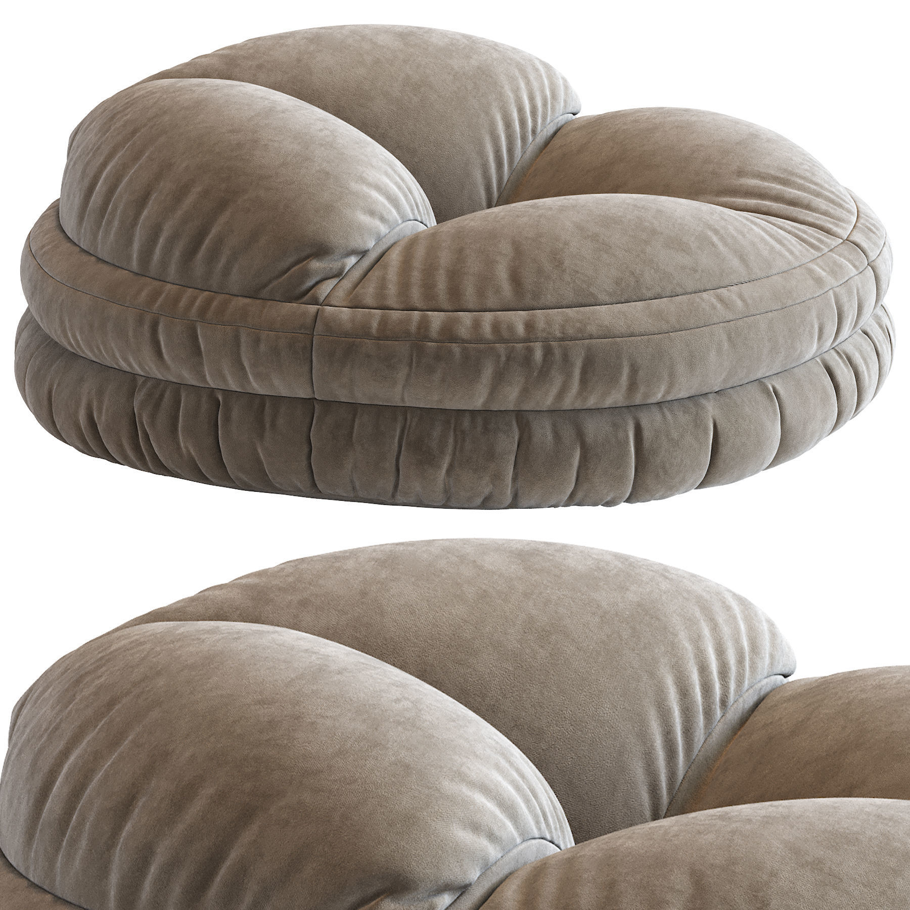 Pouf N18 3D model_9
