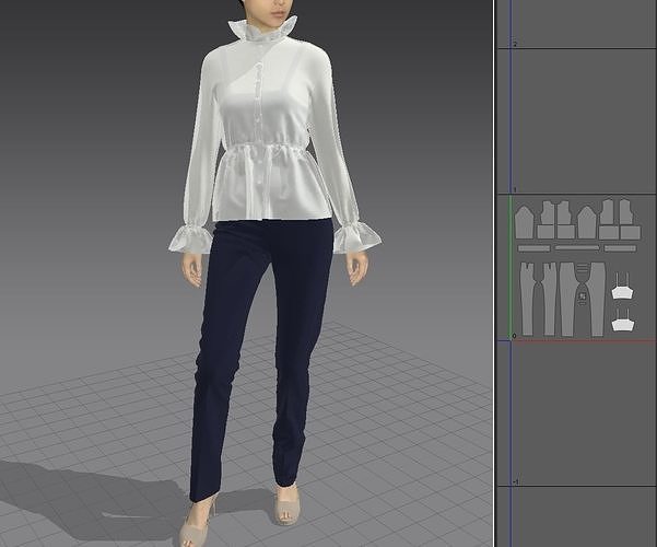 shirt-Marvelous Designer 3D model