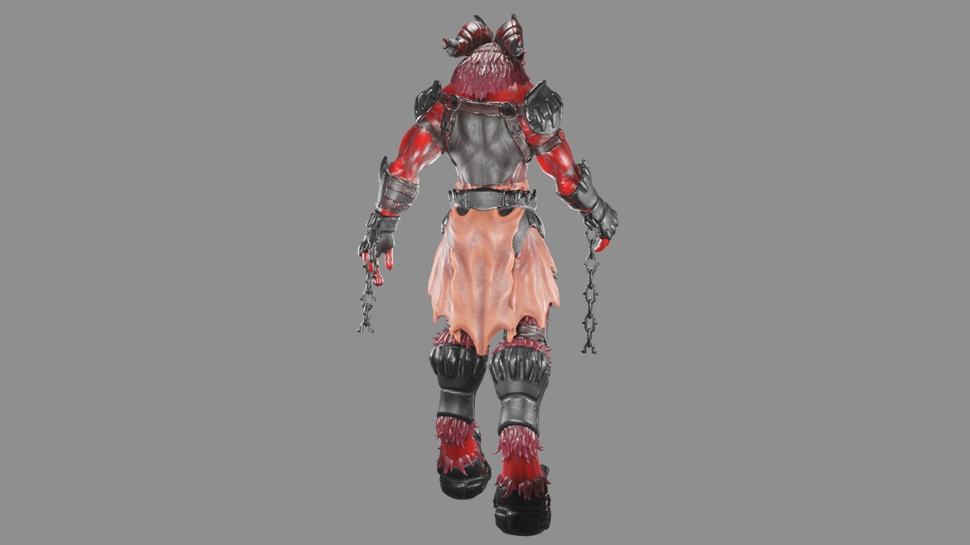 Baphomet character 3D model_7