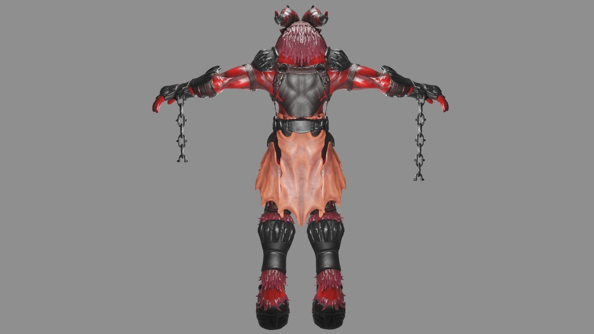 Baphomet character 3D model_2