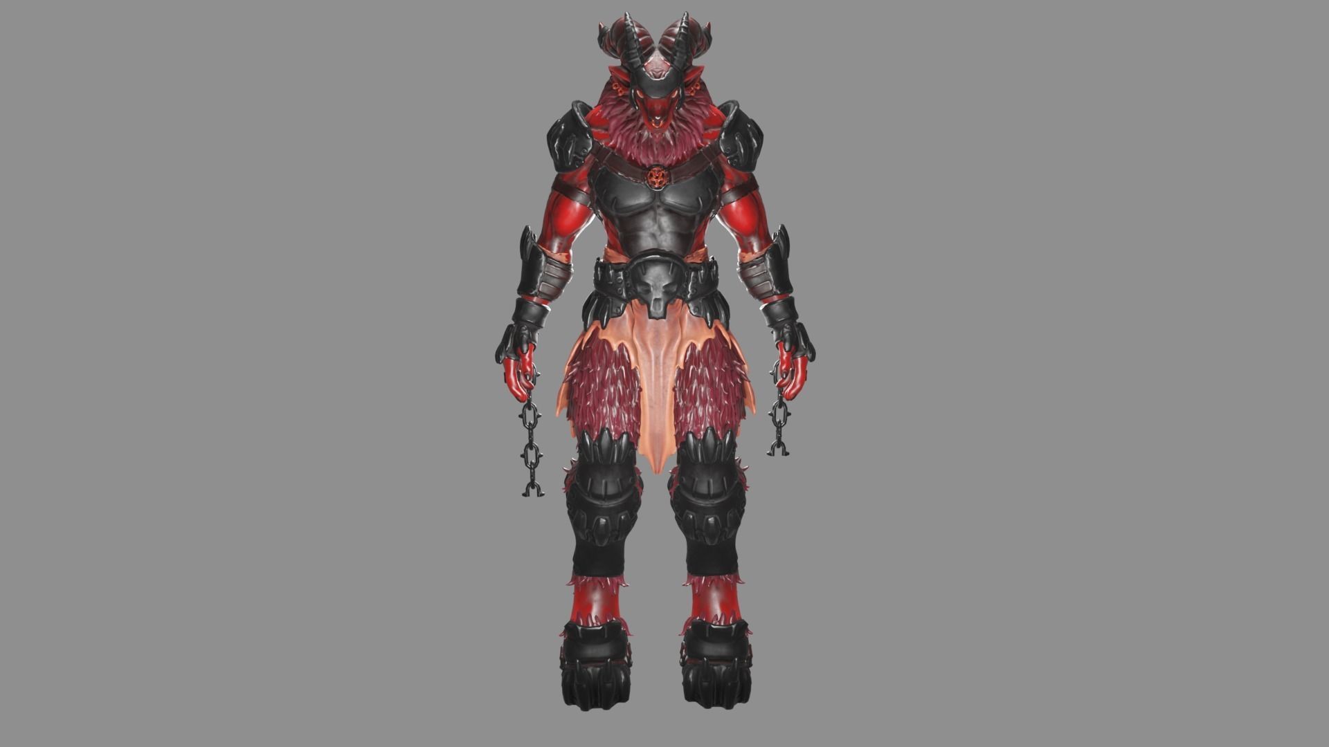 Baphomet character 3D model_3