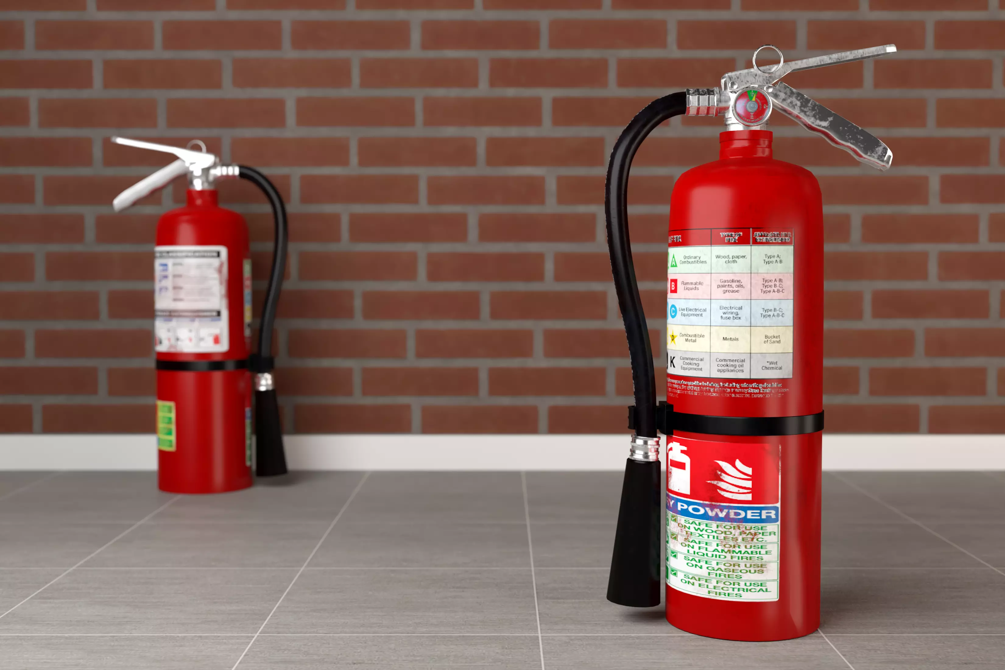 Fire Extinguisher 5lb ABC Dry 3D model_0