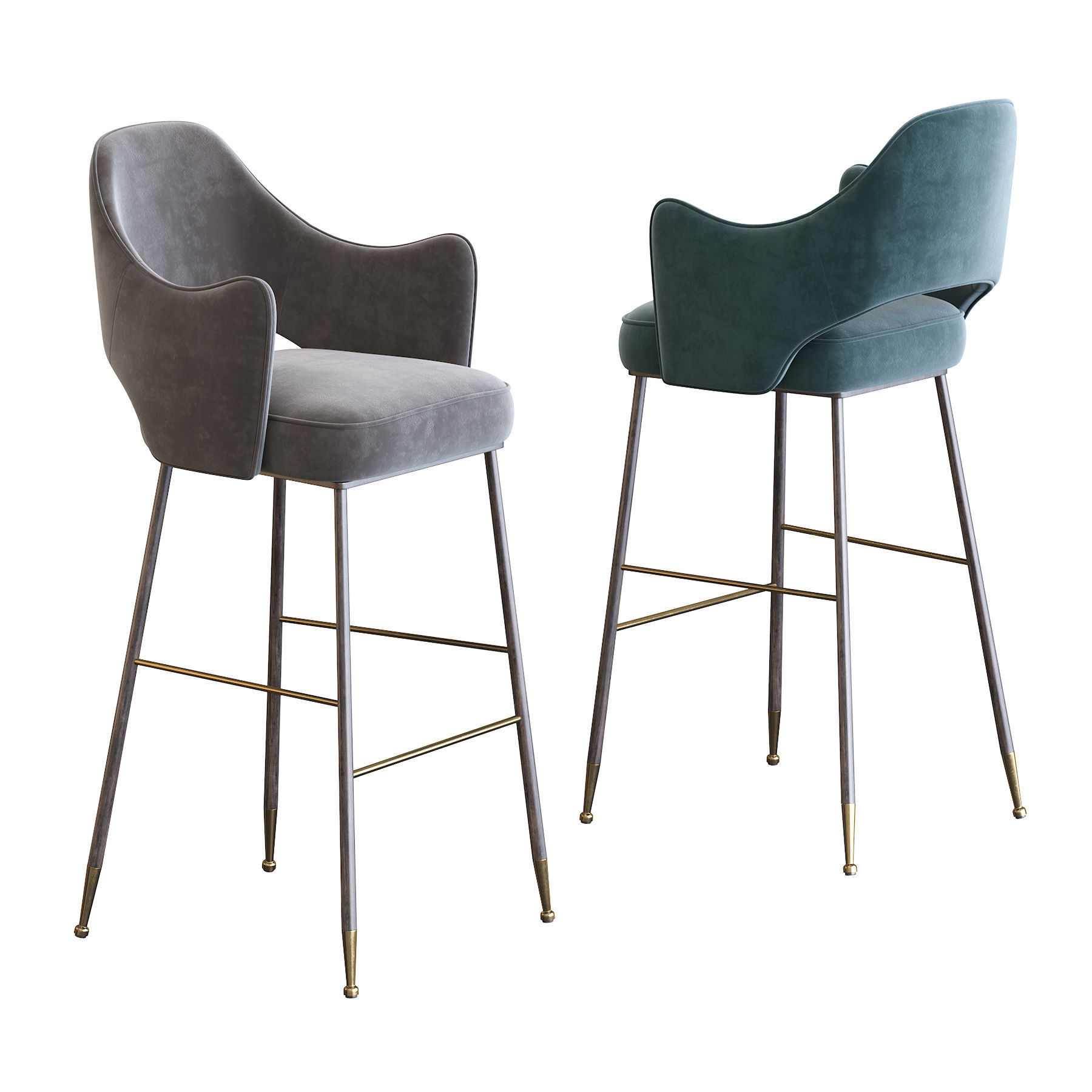 Rigby barstool 3D model_1