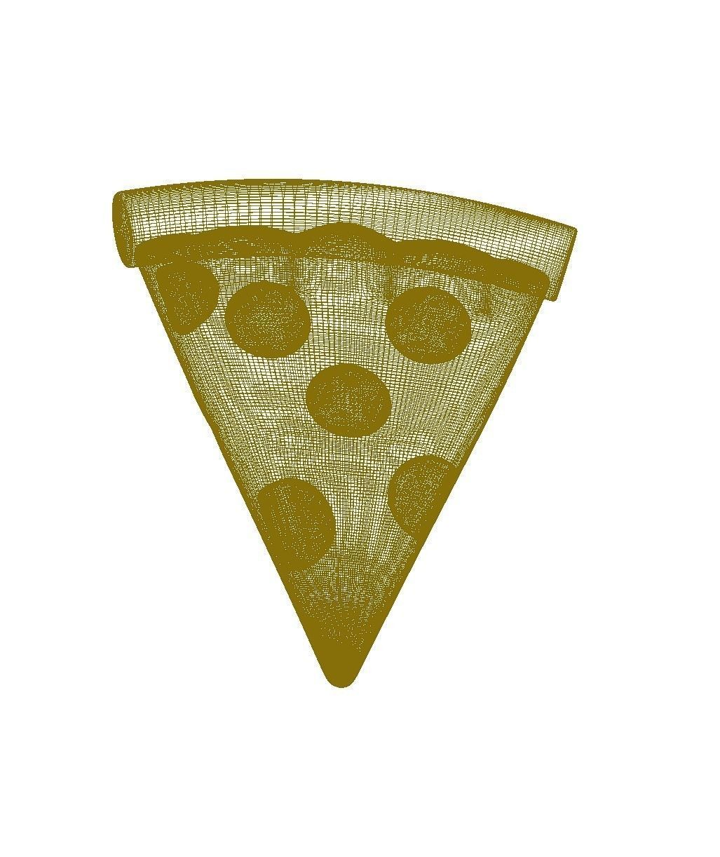 Cartoon Style Sliced Pizza 3D model_5