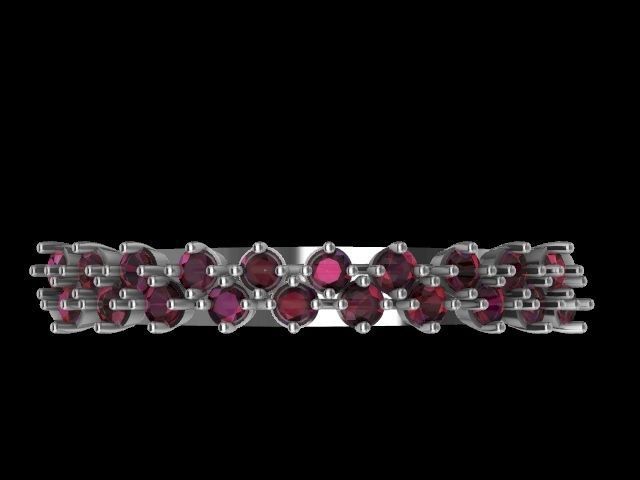 jigjag stone ring stl verified 3D print model_3