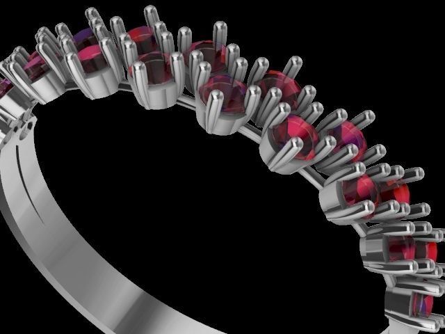 jigjag stone ring stl verified 3D print model_2