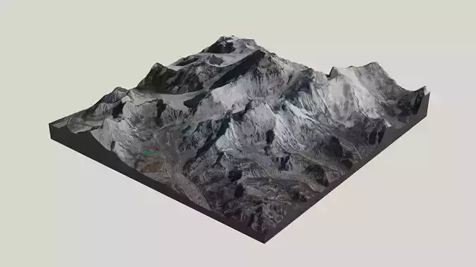 Mount Everest 3D model