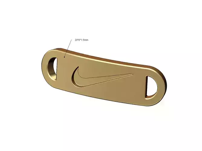 Nike rounded plate tag