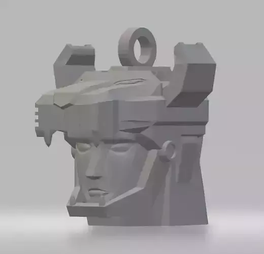 Voltron key chain 3D print model