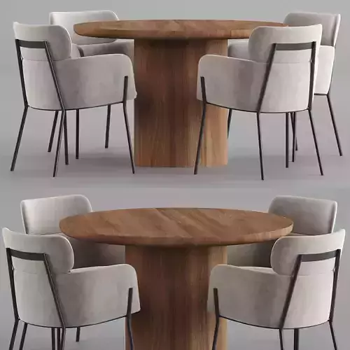 Cb2 Azalea Round Dining Table