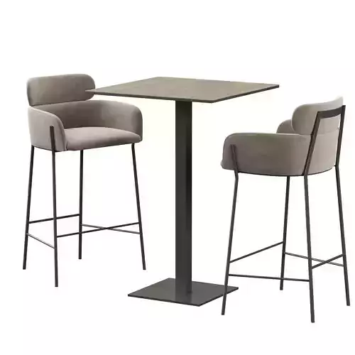 CB2 Azalea mink and Bar Table Dado S70