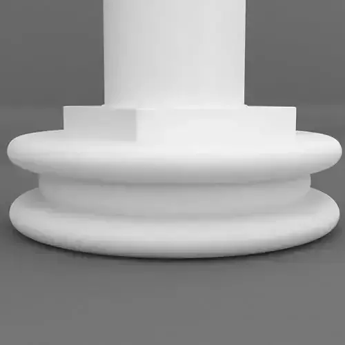 Printable cylindrical pedestal 1 