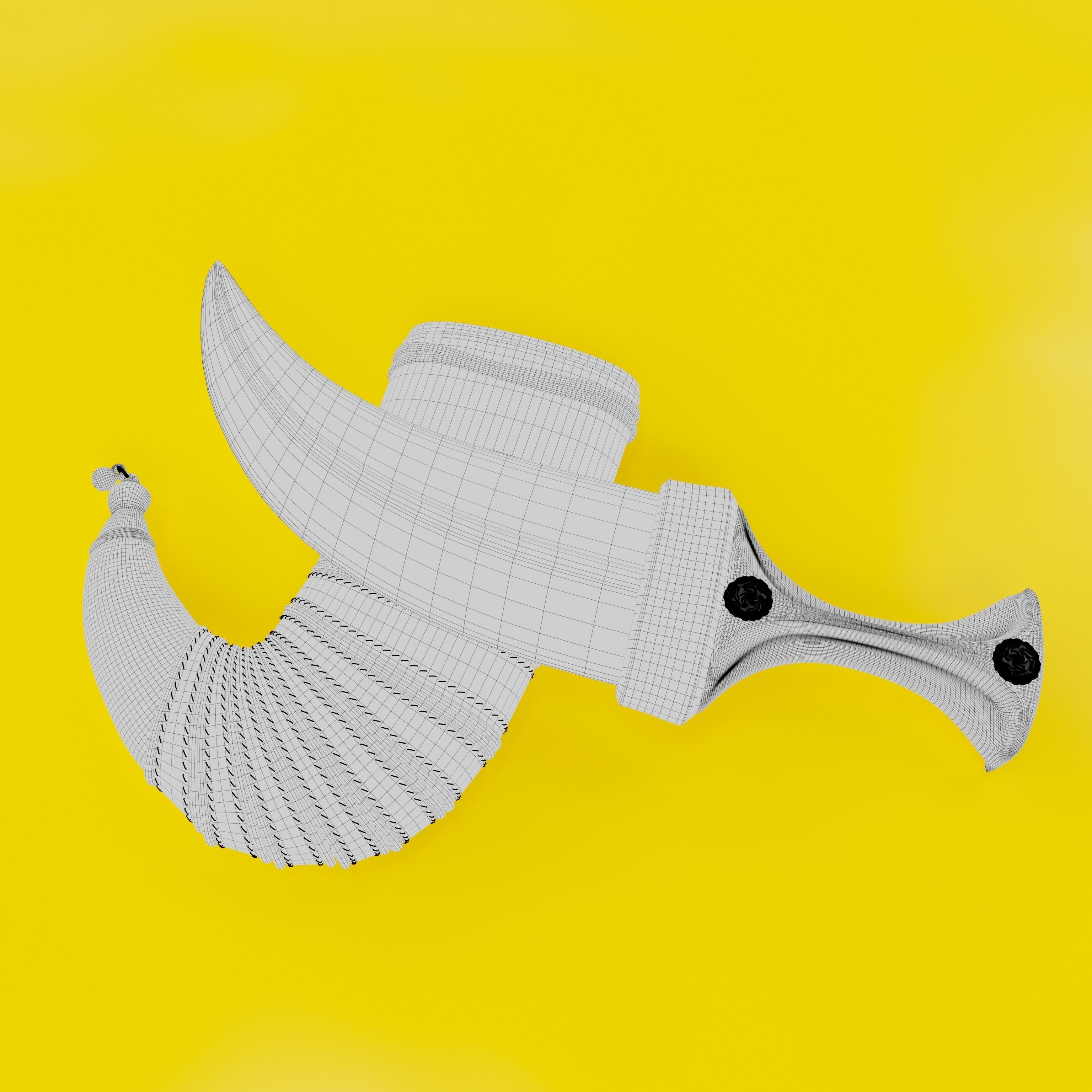Yemeni knife 3D model_1