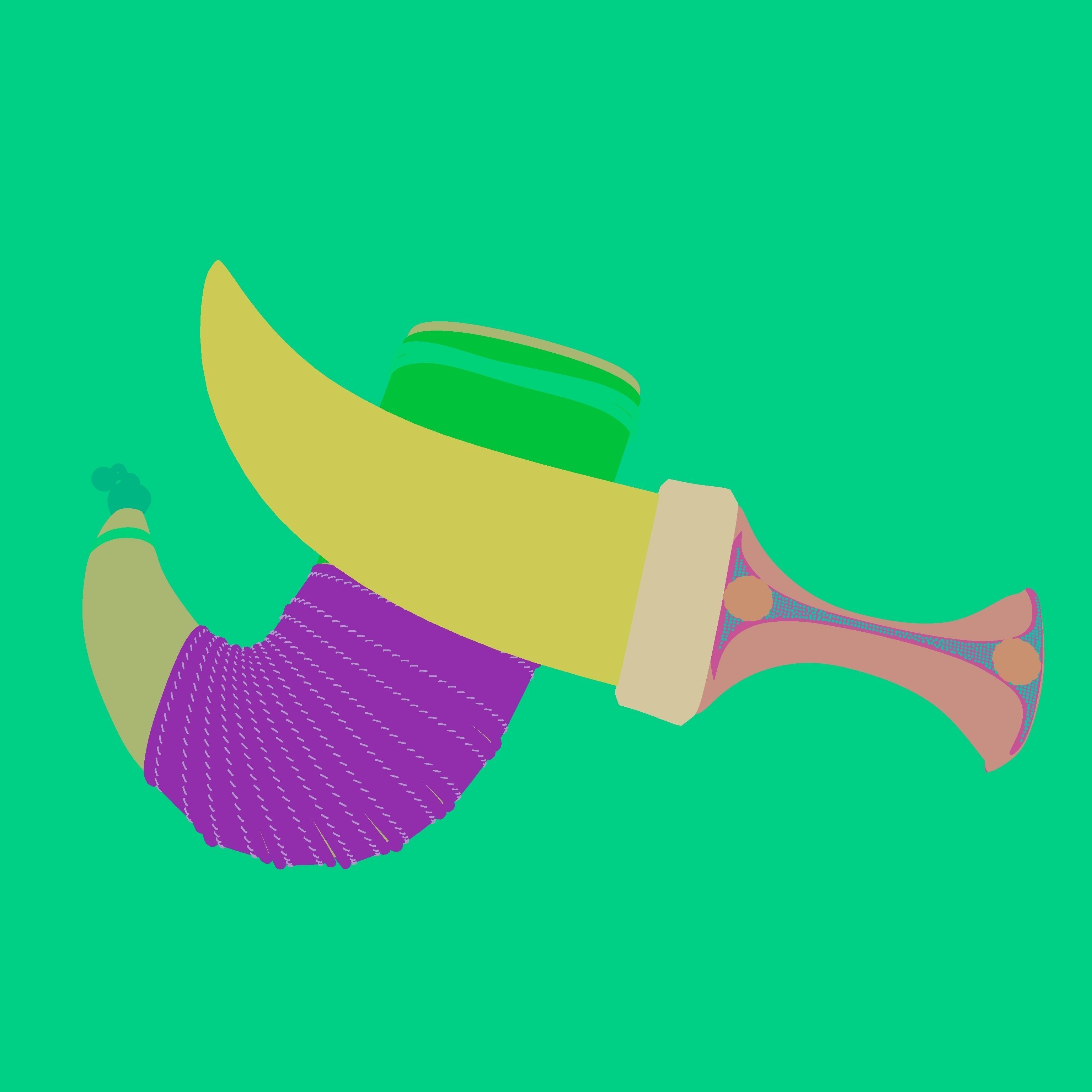 Yemeni knife 3D model_2