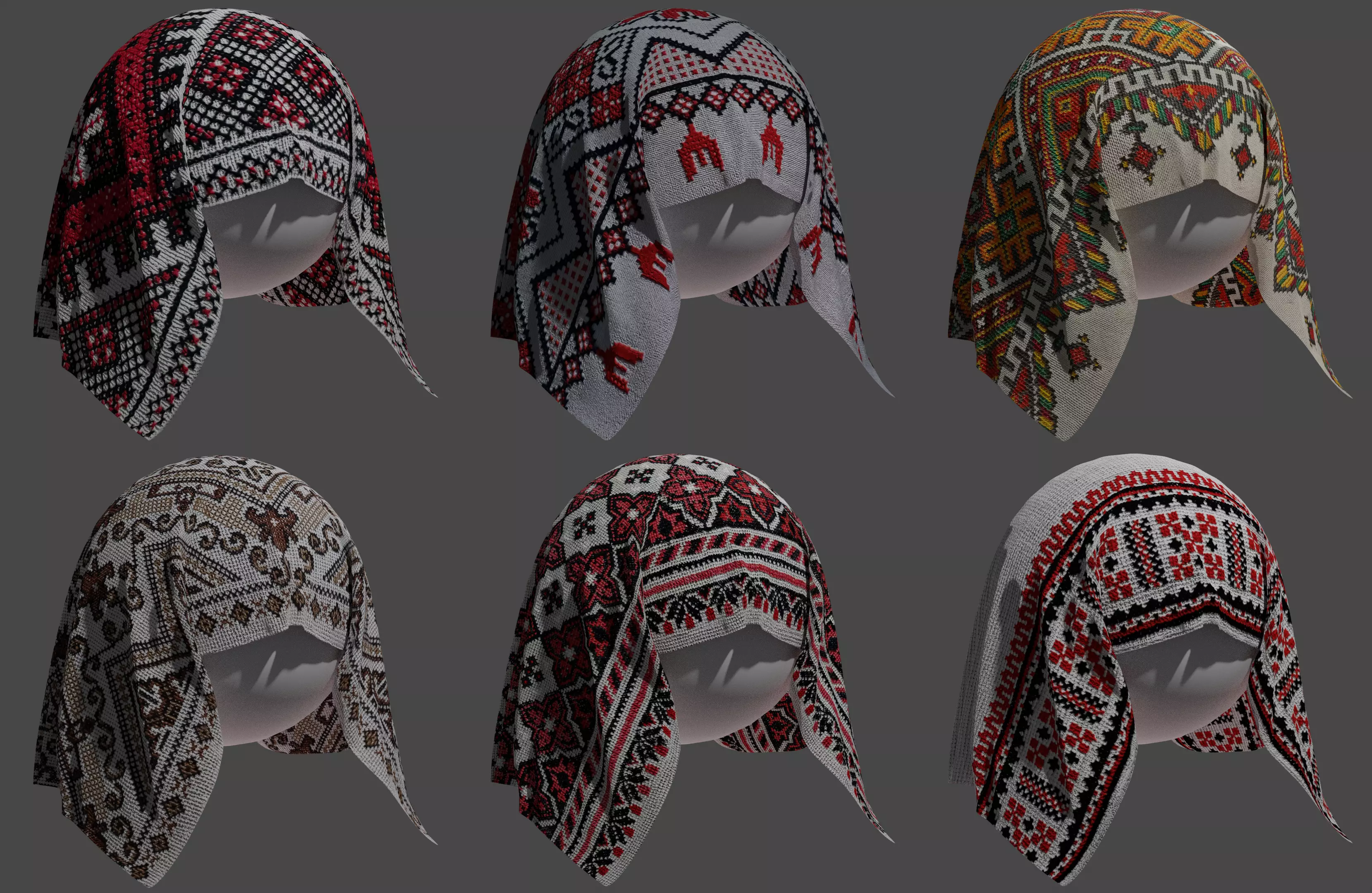 Ukrainian Folk Fabric Seamless Texture_0