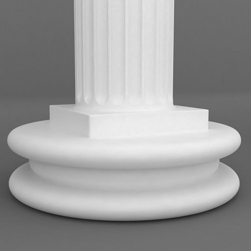 Printable cylindrical pedestal base   3D print model