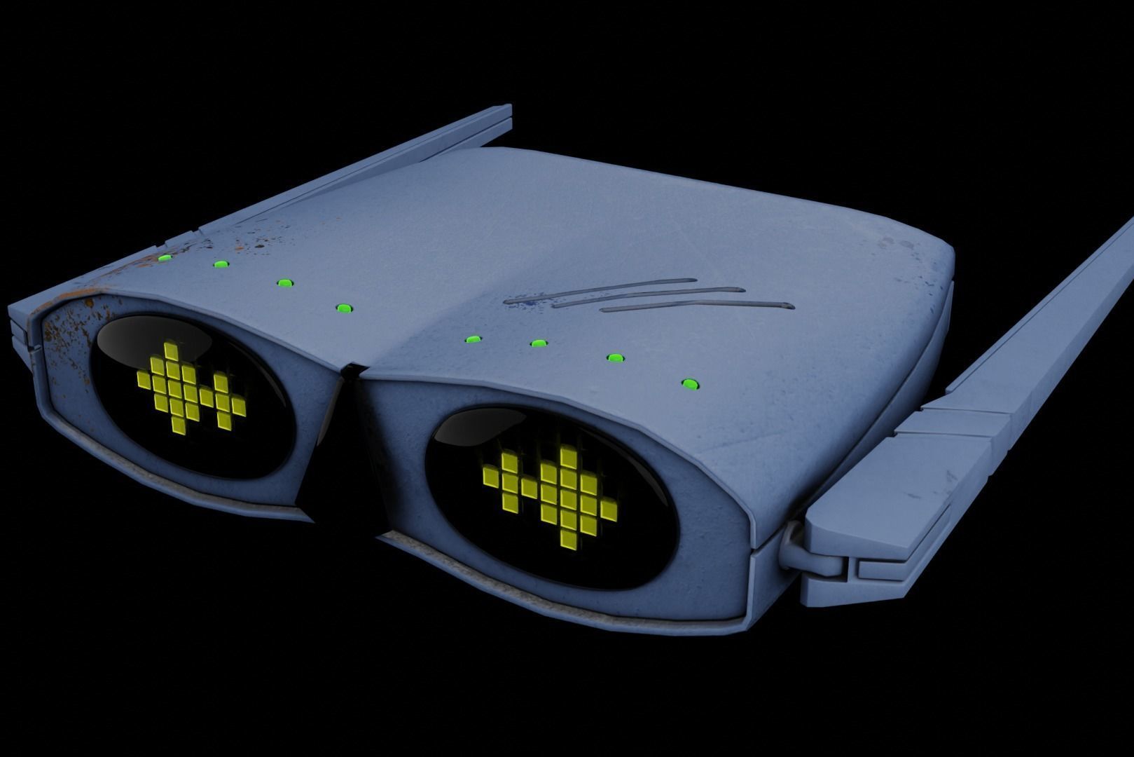 WIFI Router Robot Drone 3D model_2