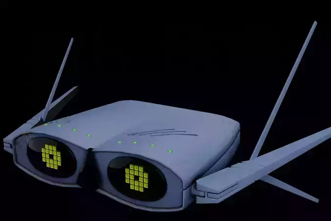 WIFI Router Robot Drone 3D model