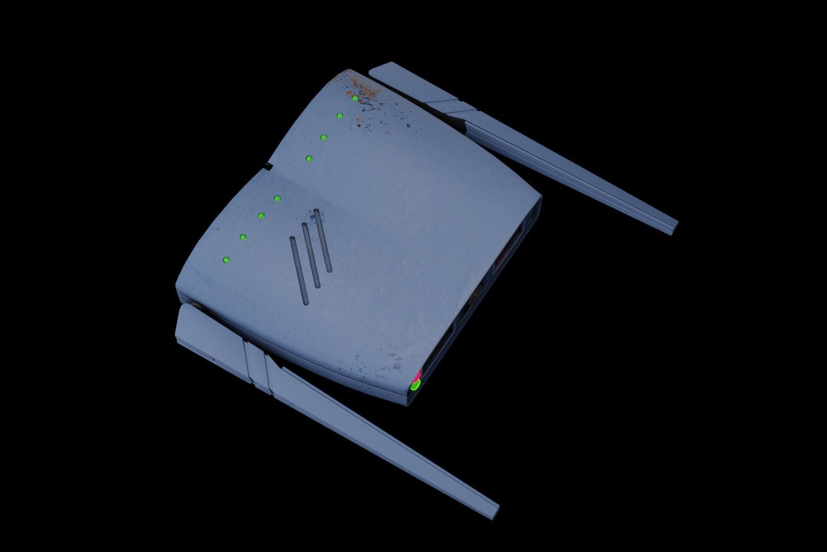 WIFI Router Robot Drone 3D model_6