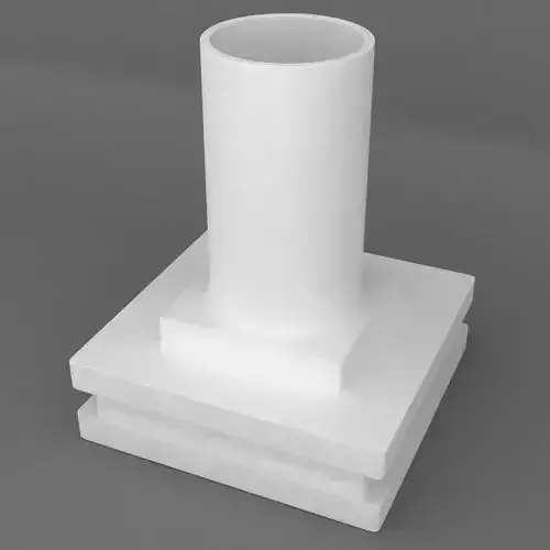 Square shape pedestal base 3d model  3D print model