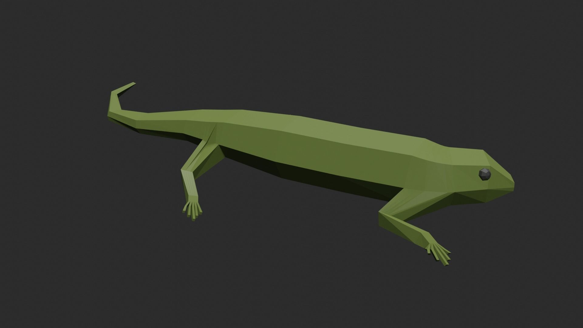 Lowpoly Lizard Low-poly 3D model_23