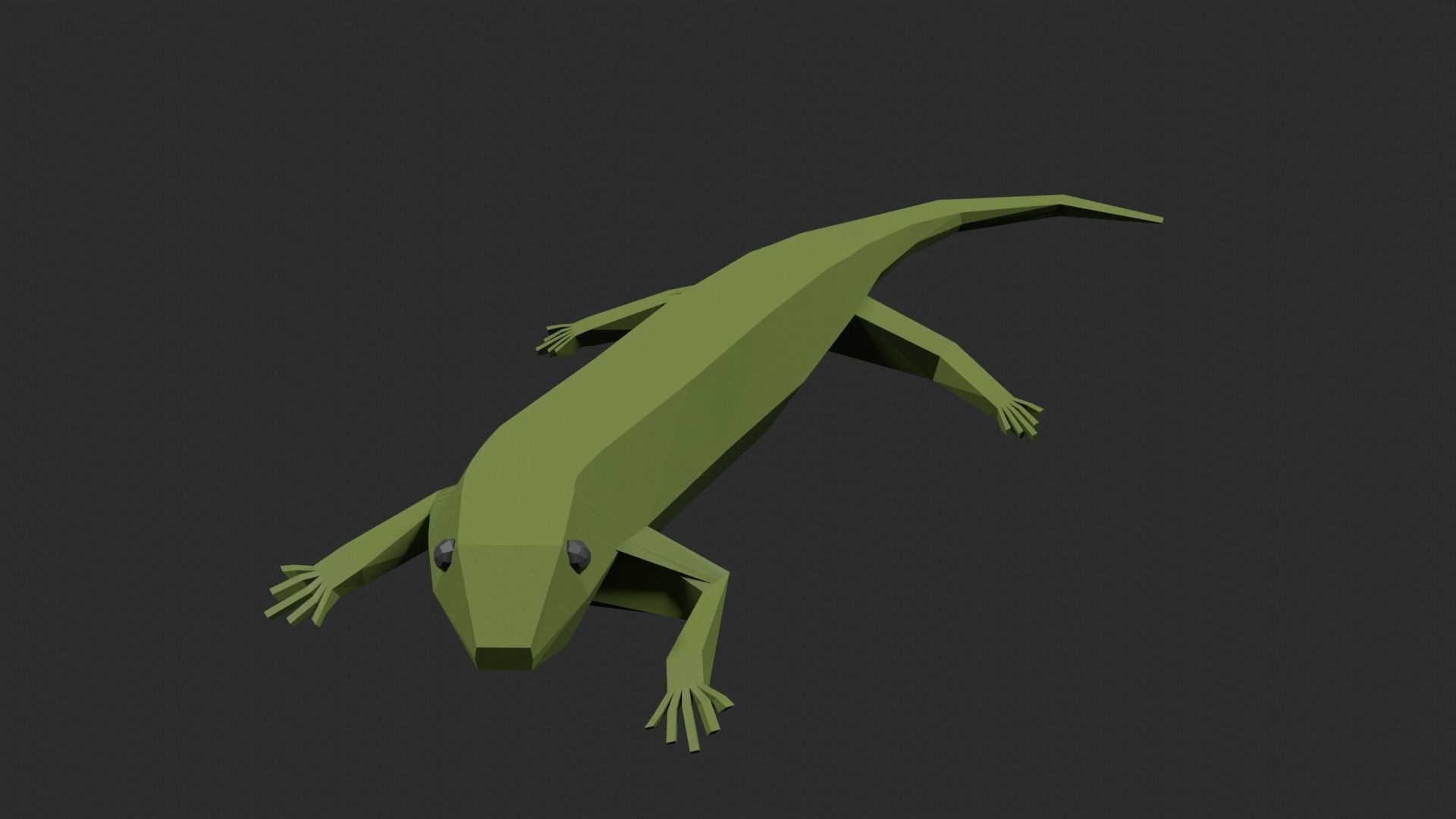 Lowpoly Lizard Low-poly 3D model_29