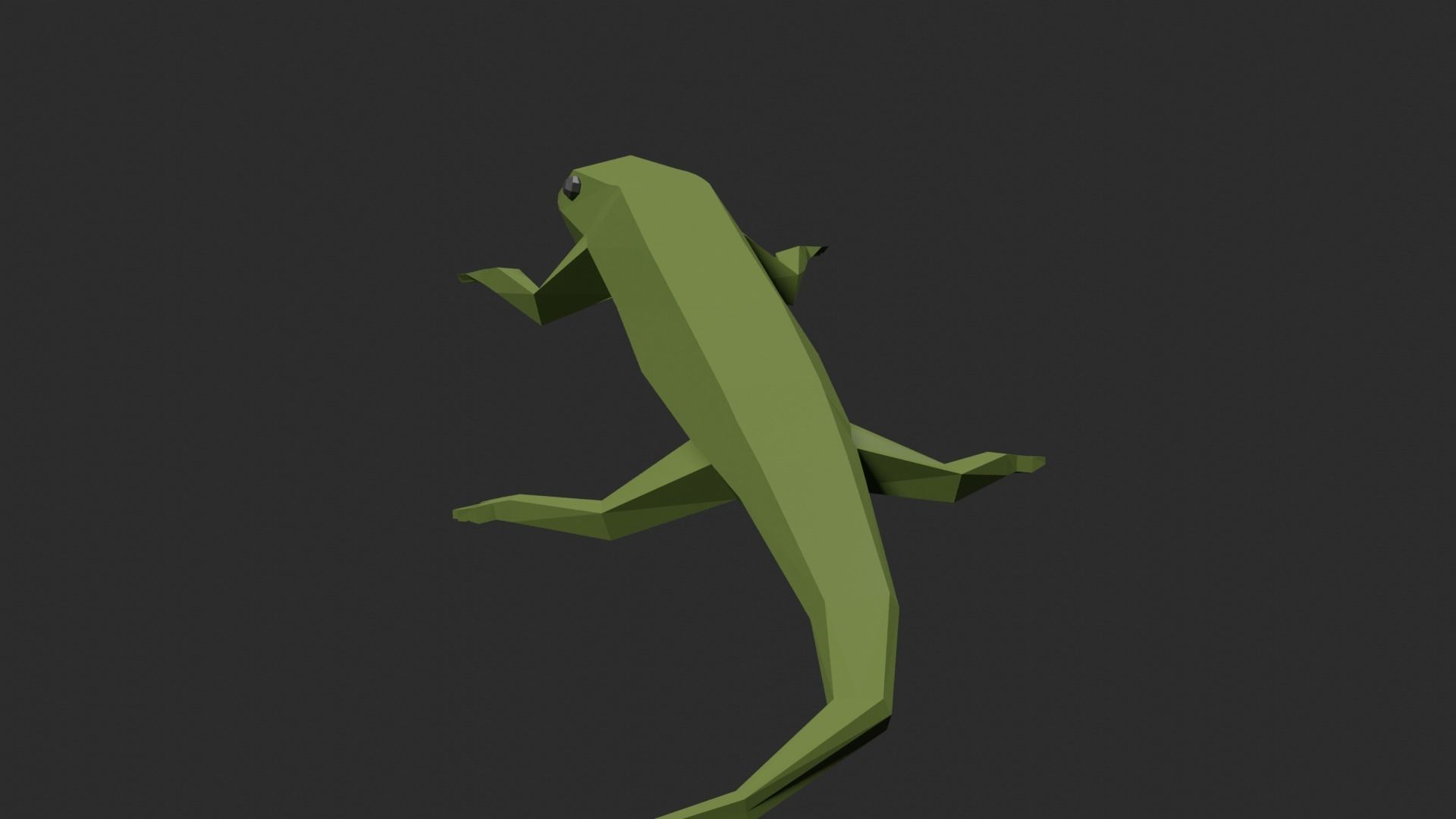 Lowpoly Lizard Low-poly 3D model_11