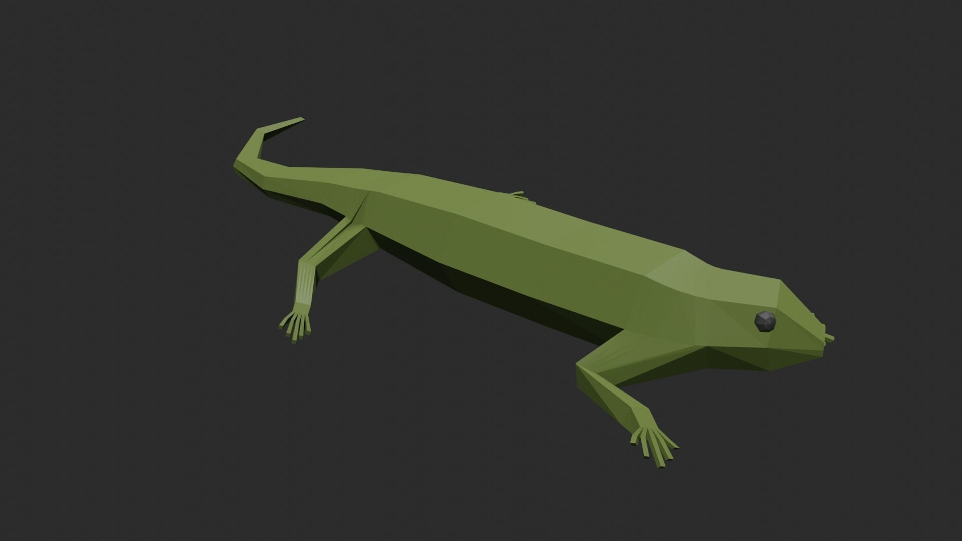 Lowpoly Lizard Low-poly 3D model_24