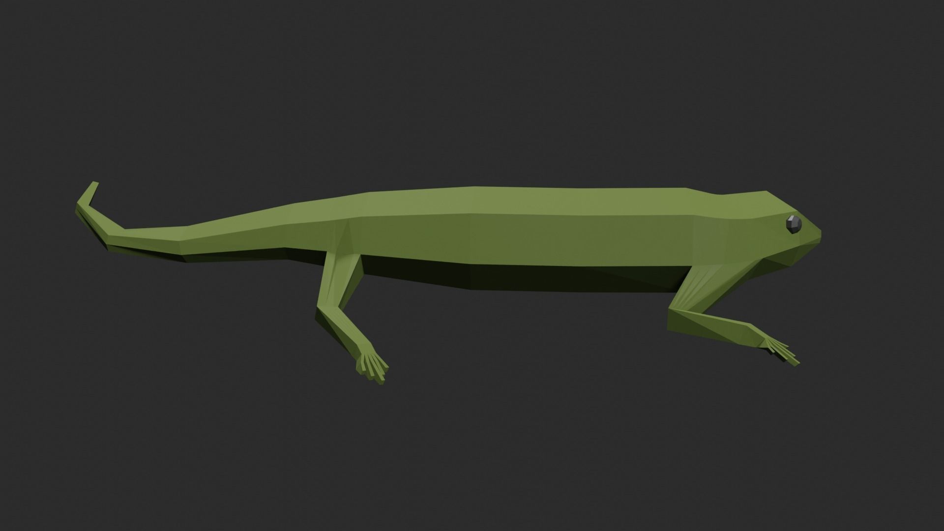 Lowpoly Lizard Low-poly 3D model_21