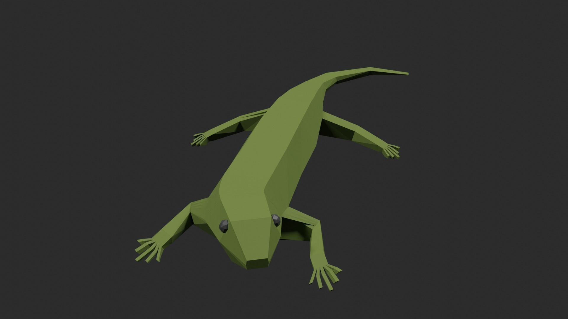 Lowpoly Lizard Low-poly 3D model_28