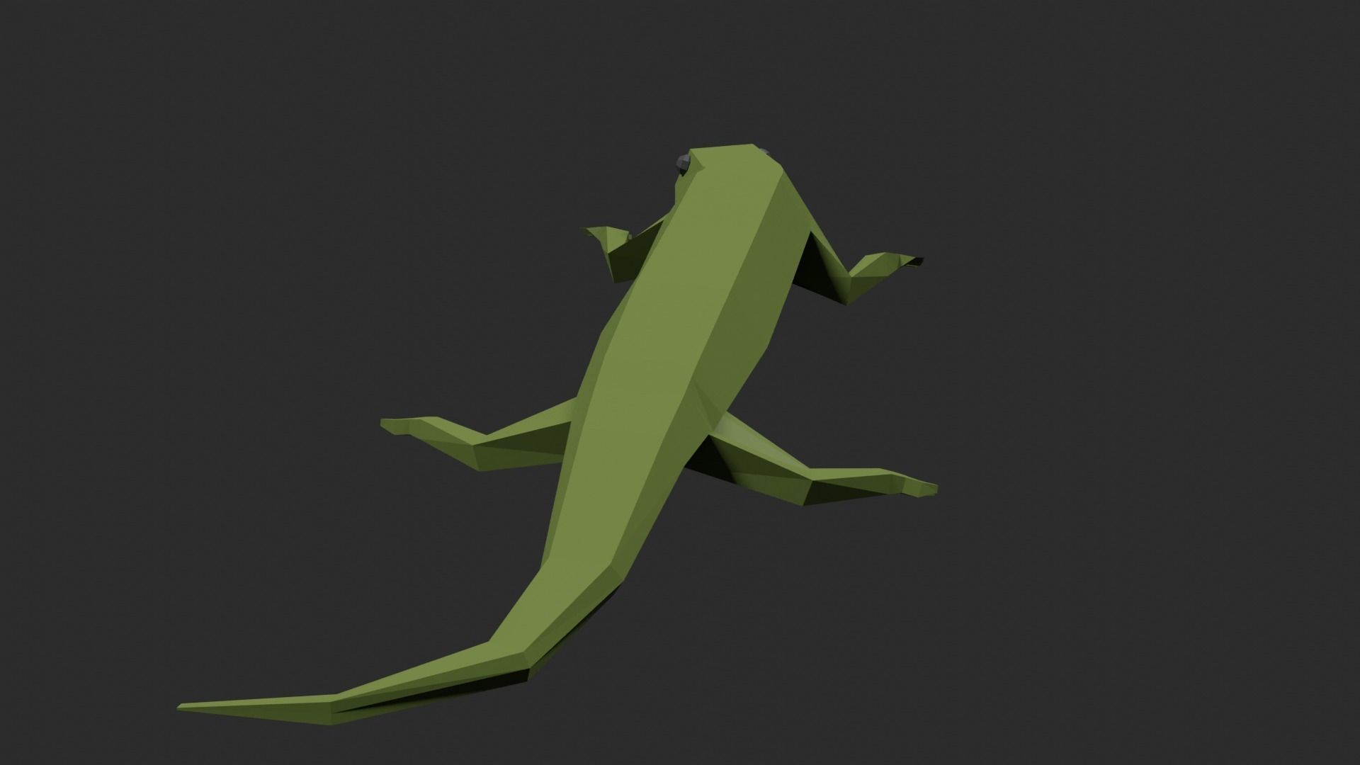 Lowpoly Lizard Low-poly 3D model_13