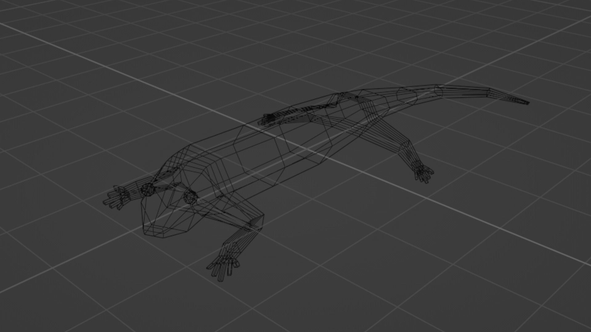 Lowpoly Lizard Low-poly 3D model_33