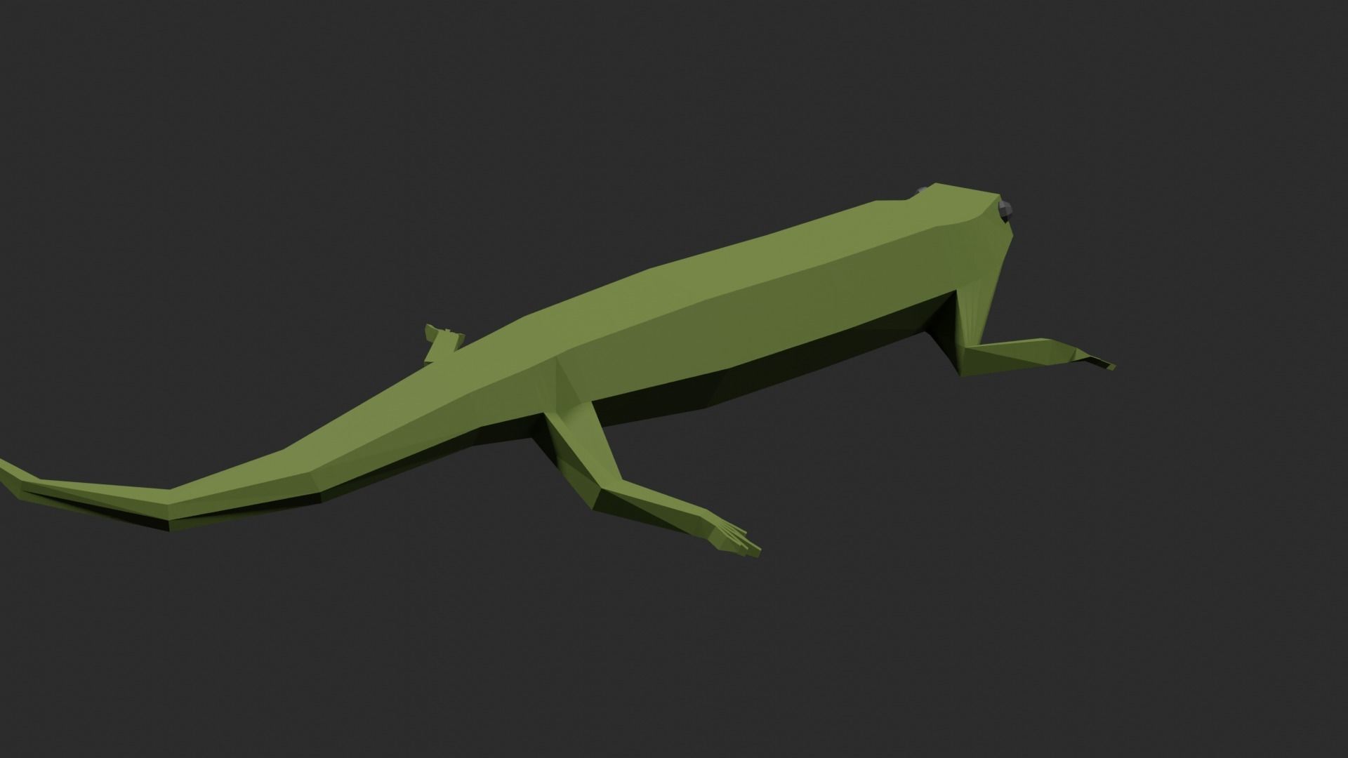 Lowpoly Lizard Low-poly 3D model_17