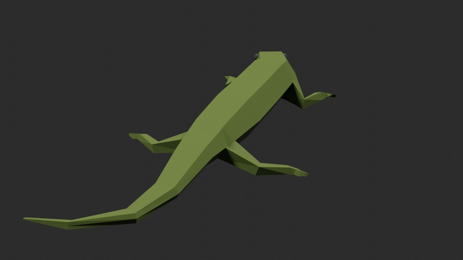 Lowpoly Lizard Low-poly 3D model_14