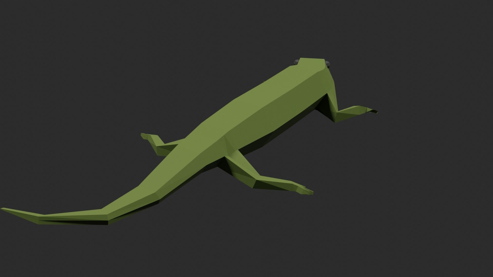 Lowpoly Lizard Low-poly 3D model_15