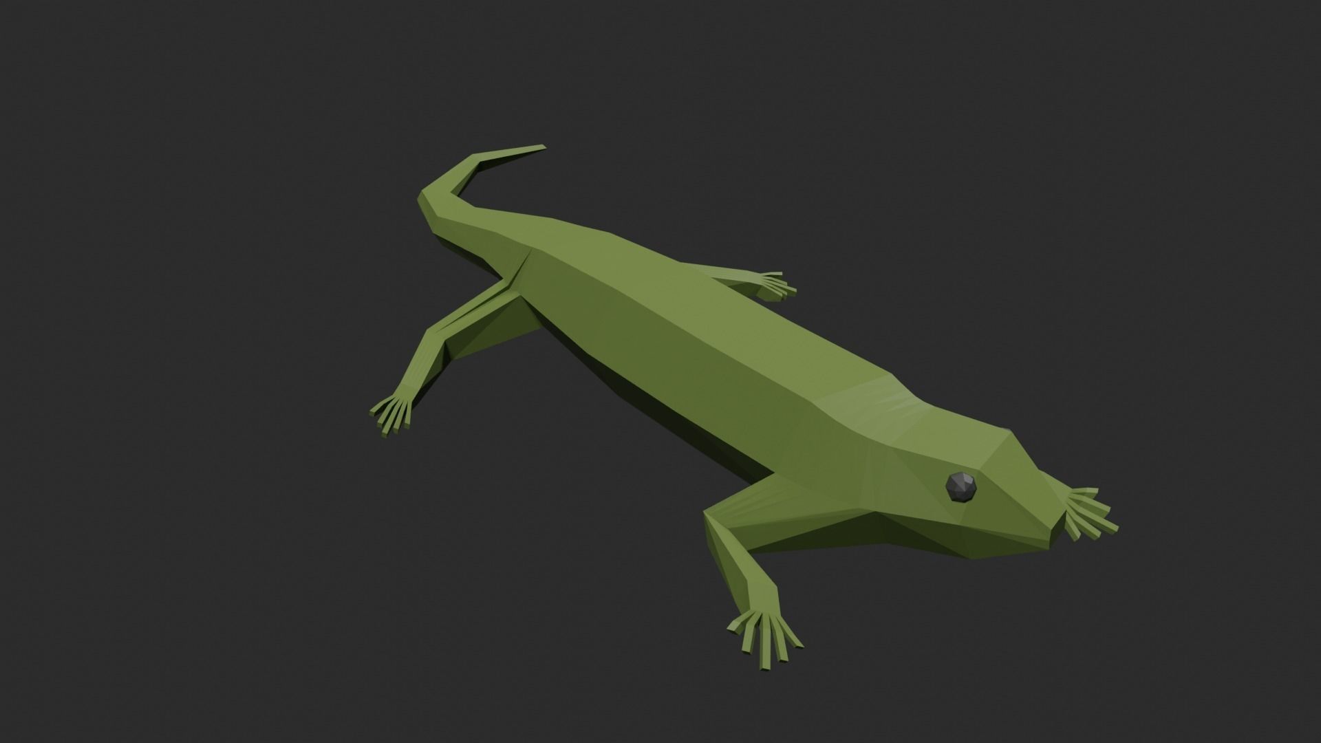 Lowpoly Lizard Low-poly 3D model_25