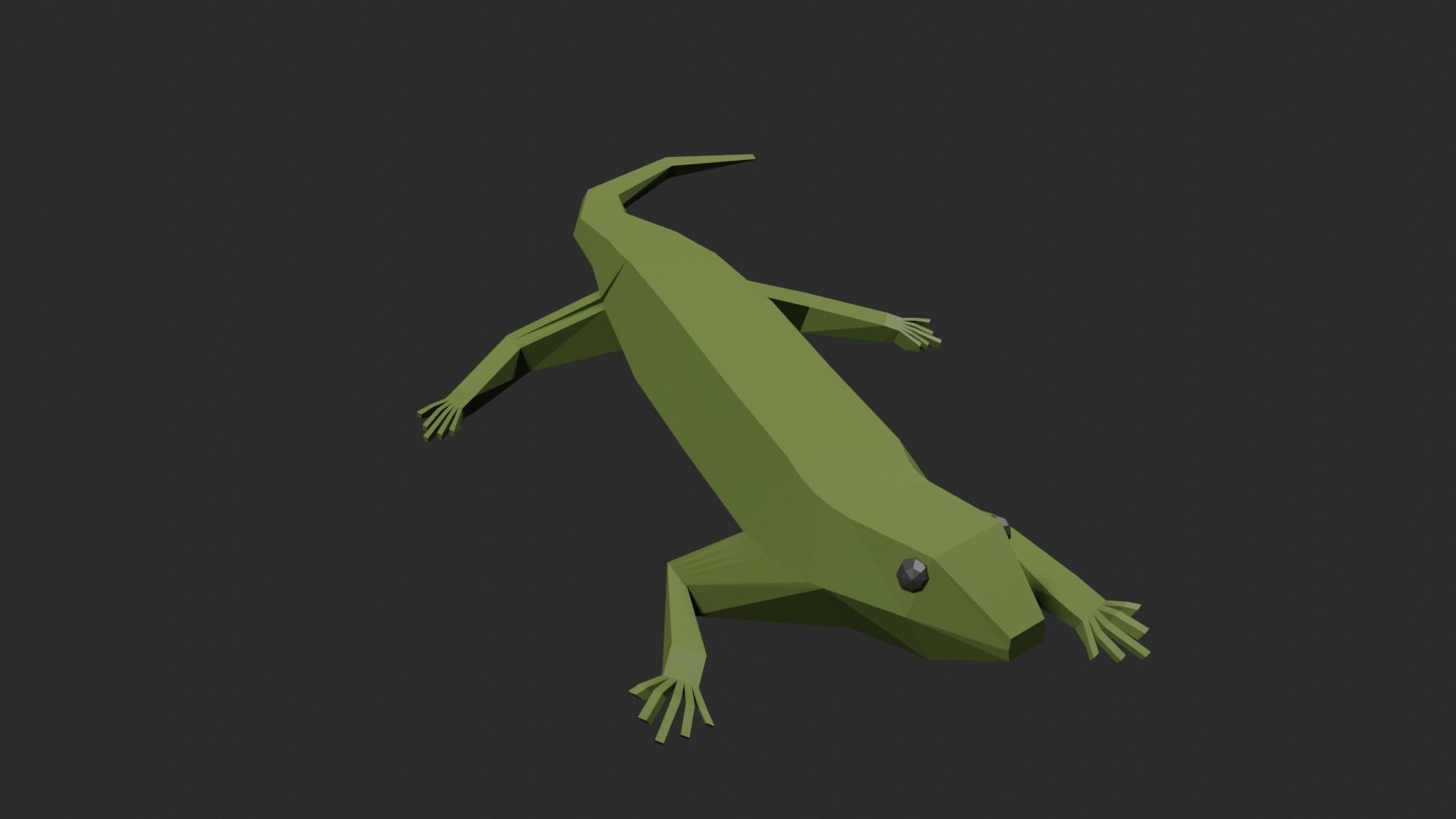 Lowpoly Lizard Low-poly 3D model_26