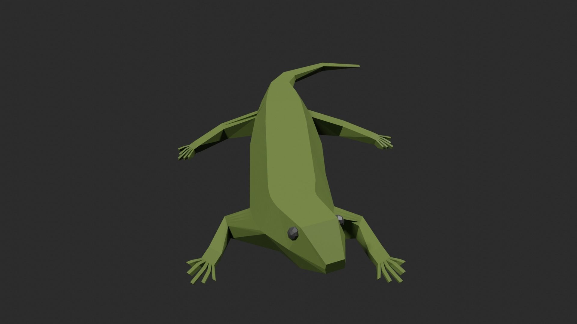 Lowpoly Lizard Low-poly 3D model_27