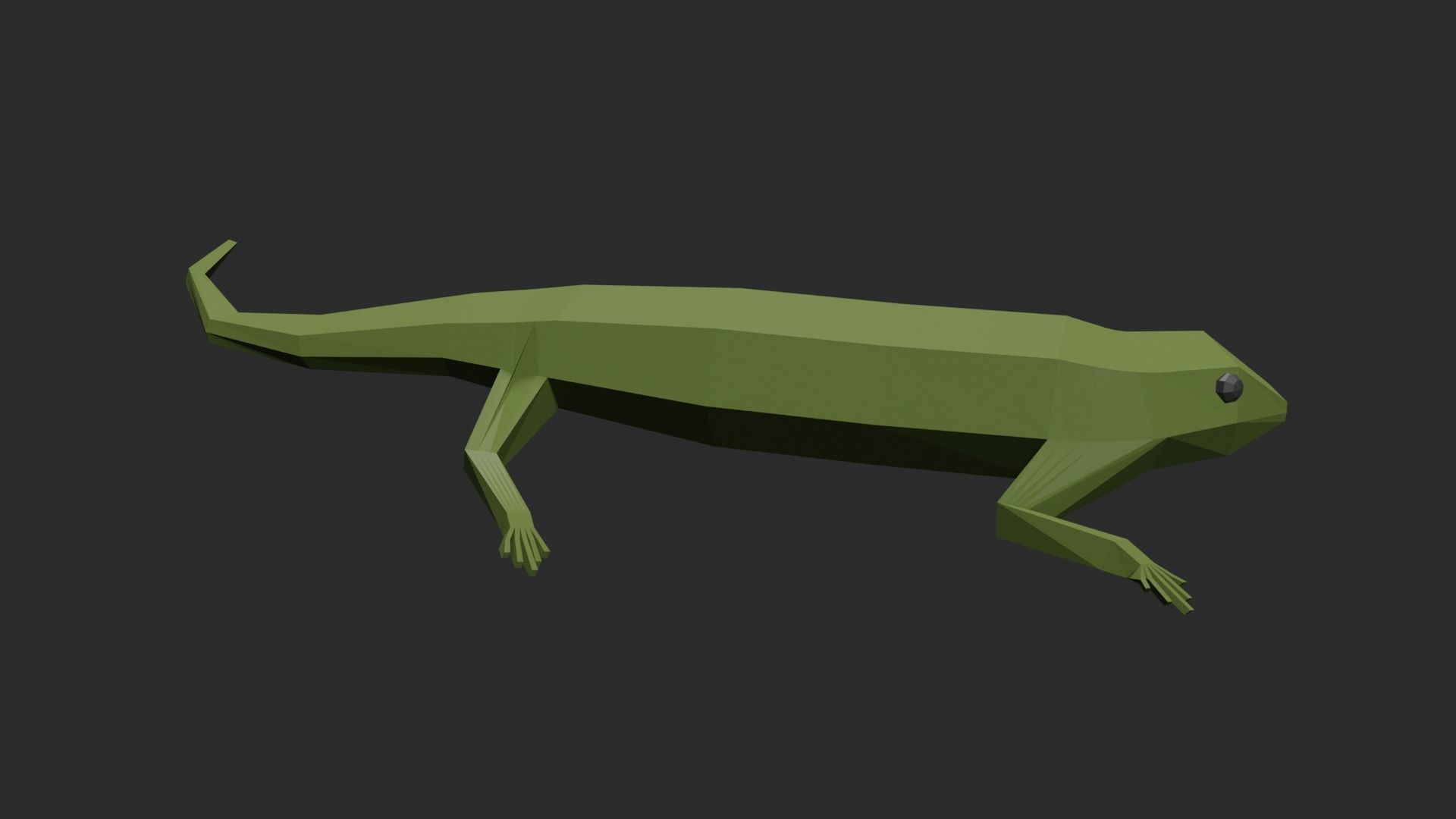 Lowpoly Lizard Low-poly 3D model_22