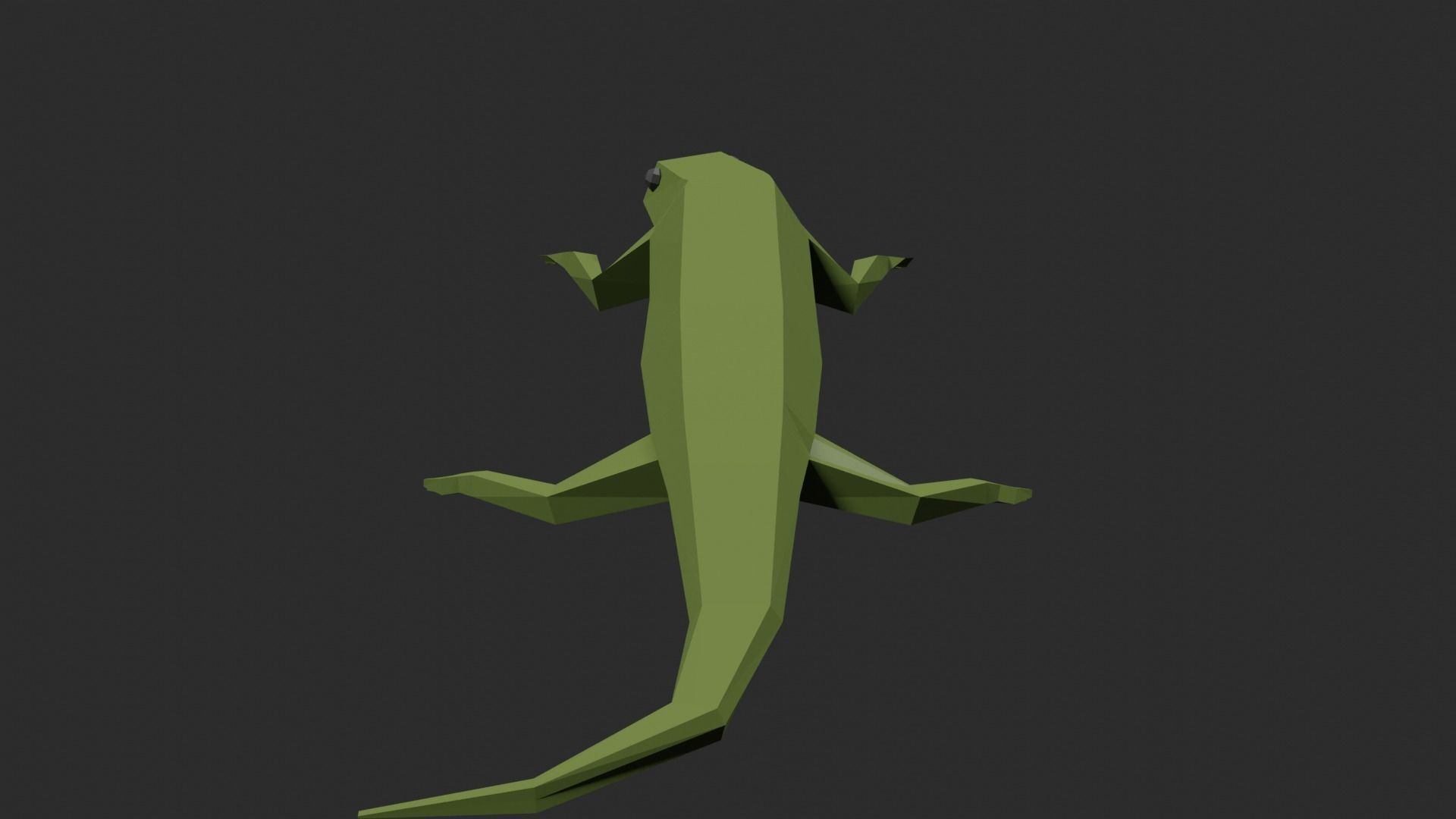 Lowpoly Lizard Low-poly 3D model_12