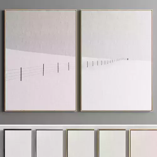 Photo Frame 34 Low-poly 3D model