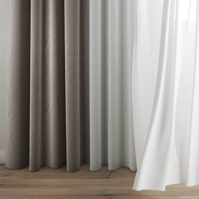 Curtain 291 Wind blowing effect 6 3D model_1