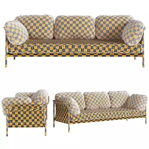 CAN 3 SEATER 3d model Low-poly 3D model 2