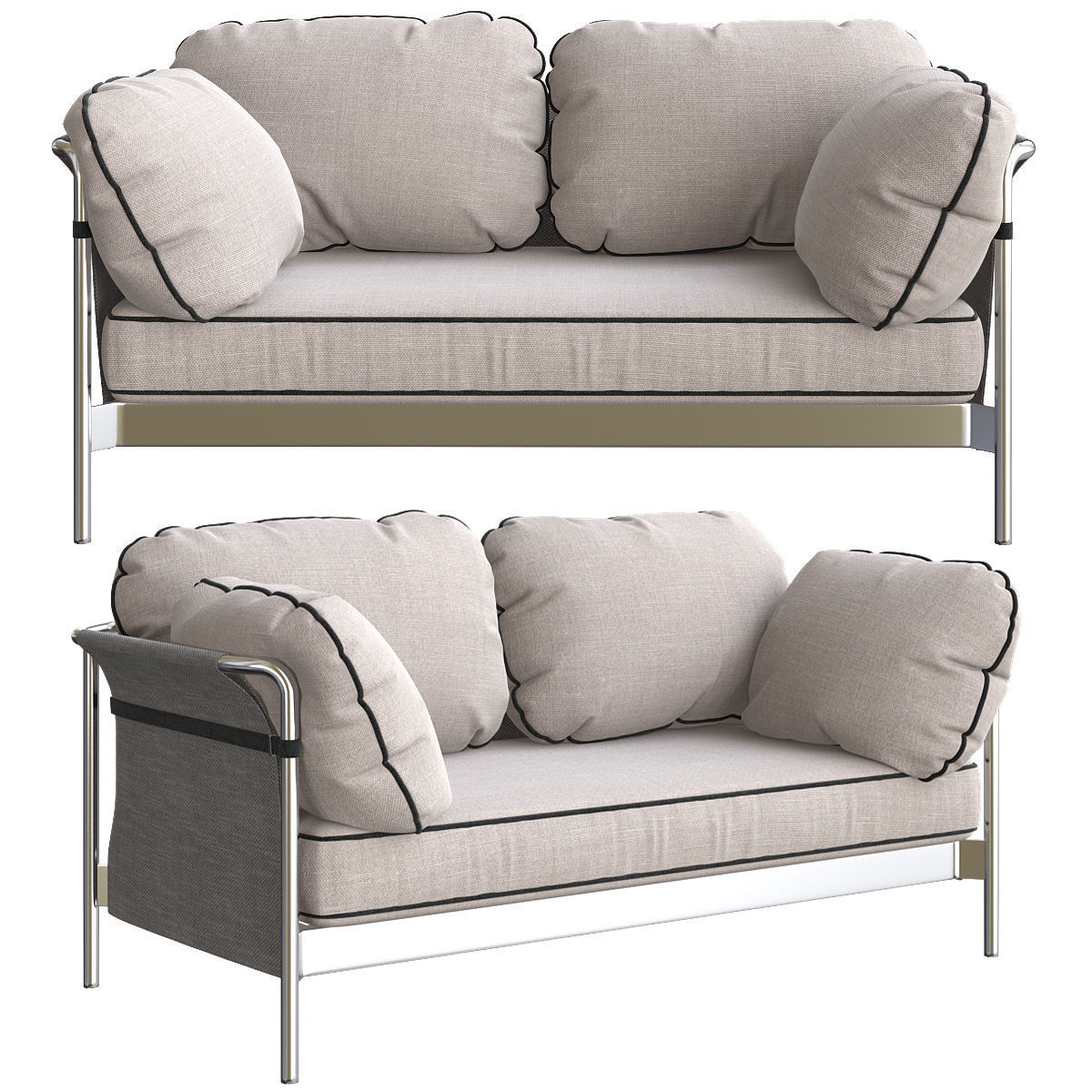 HAY Can  Fauteuil 3d model Low-poly 3D model_2