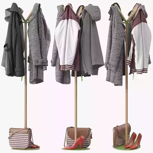 Sioux by Rexite Coat rack 3D model